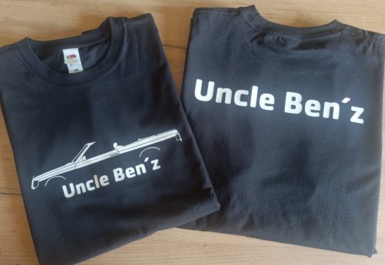 T-Shirt mit Mercedes W124 Cabrio