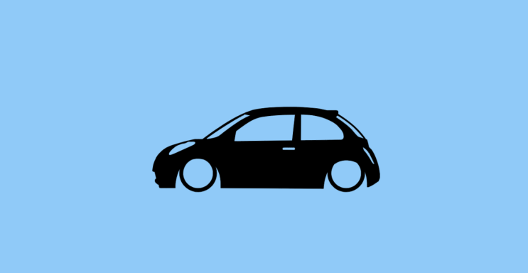 Aufkleber Nissan Micra K12 Aufkleber mit Silhouette eines Nissan Micra K12