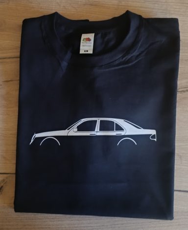 T-Shirt mit Silhouette eine Mercedes W210