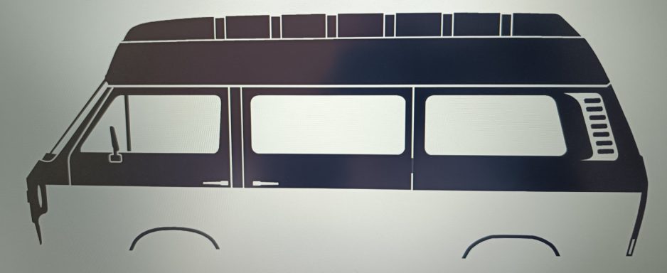 T-Shirt mit VW T3 Hochdach