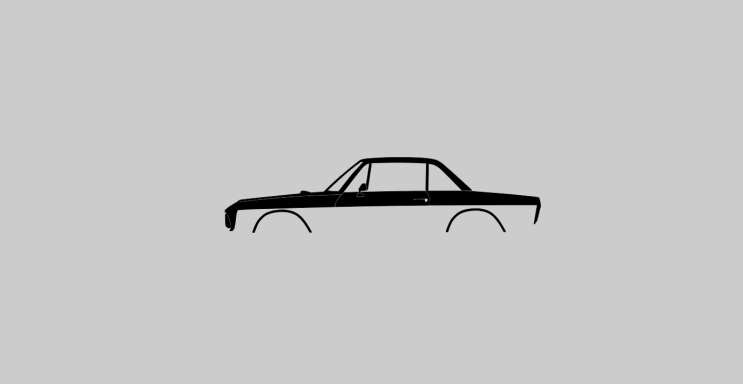 T-Shirt mit Silhouette des Italo Klassikers Lancia Fulvia Coupe