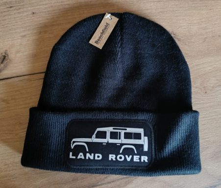 Schwarze Mütze mit Land Rover-Logo Defender 110