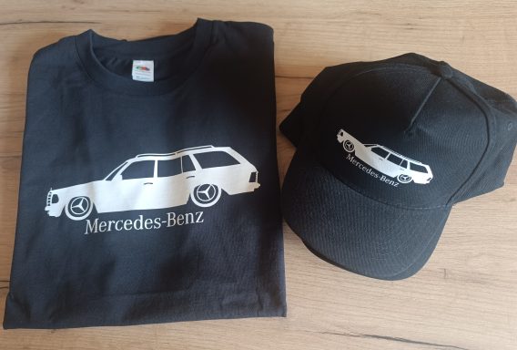 T-Shirt und passende Cap Mercedes W123T