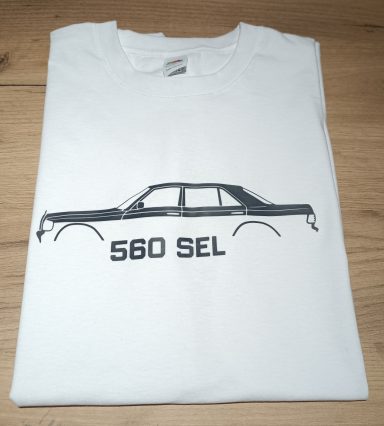 T-Shirt Mercedes Silhouette W126 560 SEL