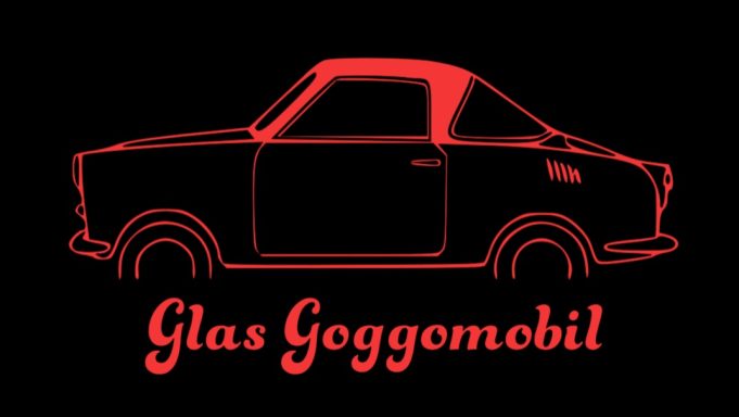 T-Shirt mit der Silhouette eines Glas Goggomobil Coupe
