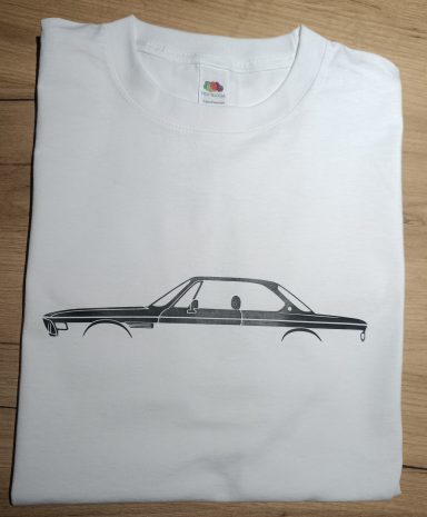 T-Shirt mit BMW E9 3.0 CS Silhouette