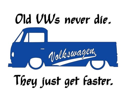 T-Shirt mit tiefergelegter VW T2 Pritsche