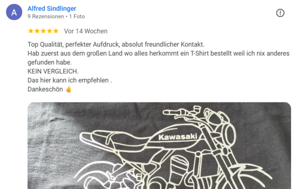 Bewertung Holzbike Auszug aus unseren Google Bewertungen