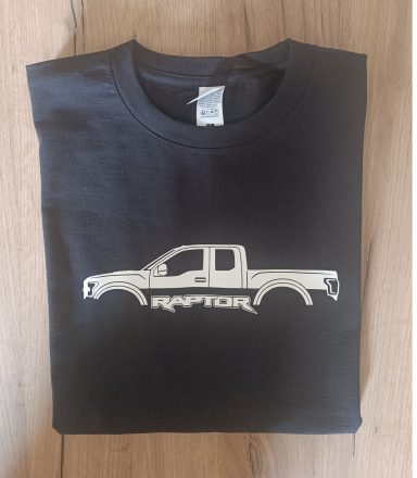 schwarzes T-Shirt mit Ford F150 Raptor