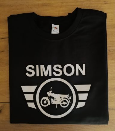 schwarzes T-Shirt mit Simson S51