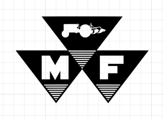 T-Shirt mit altem Logo von Massey Ferguson