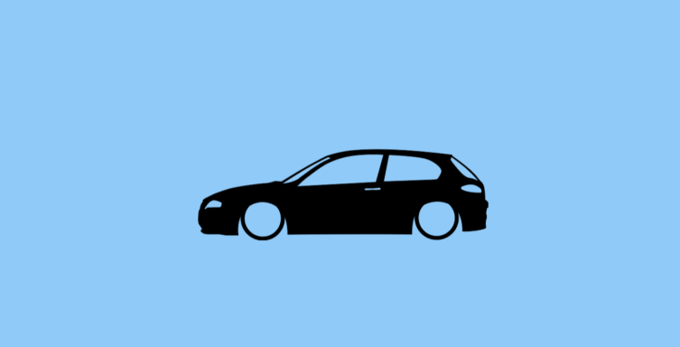 Aufkleber Silhouette Alfa Romeo 147 VFL