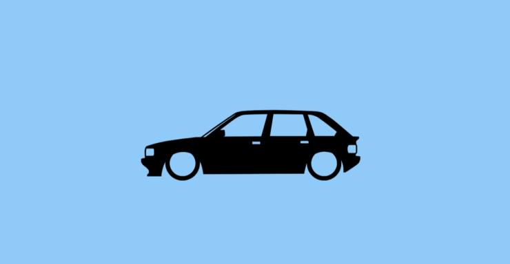 Aufkleber mit Silhouette eines MG Maestro 1600