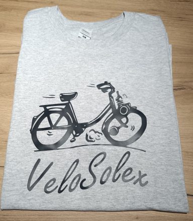 T-Shirt mit Aufdruck eines Velosolex Motorfahrrades