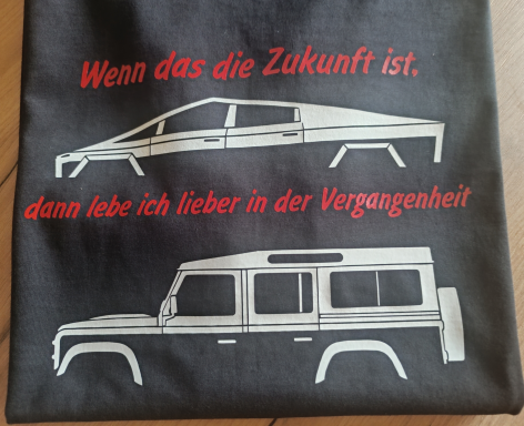 T-Shirt "Wenn das die Zukunft ist lebe ich lieber in der Vergangenheit"