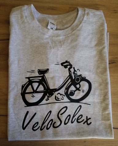 T-Shirt mit Aufdruck eines Velosolex Motorfahrrades