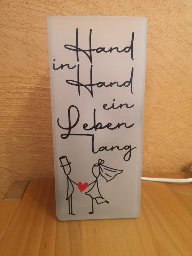 Kleine Lampe als Geschenk zur Hochzeit