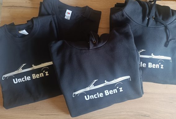 T-Shirt und Hoodies mit Mercedes Uncle Ben´z Aufdruck