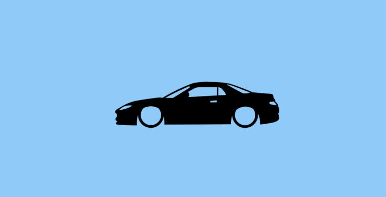 Aufkleber Mitsubishi FTO Aufkleber mit Silhouette eines Mitsubishi FTO