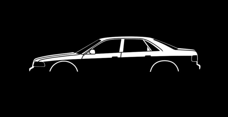 T-Shirt Audi A8 D2 Silhouette