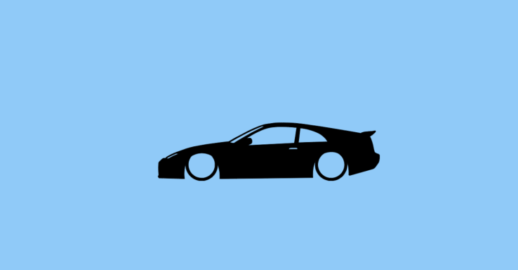 Aufkleber Nissan 300ZX 2. Generation Aufkleber mit Silhouette eines Nissan 300ZX 2. Gen
