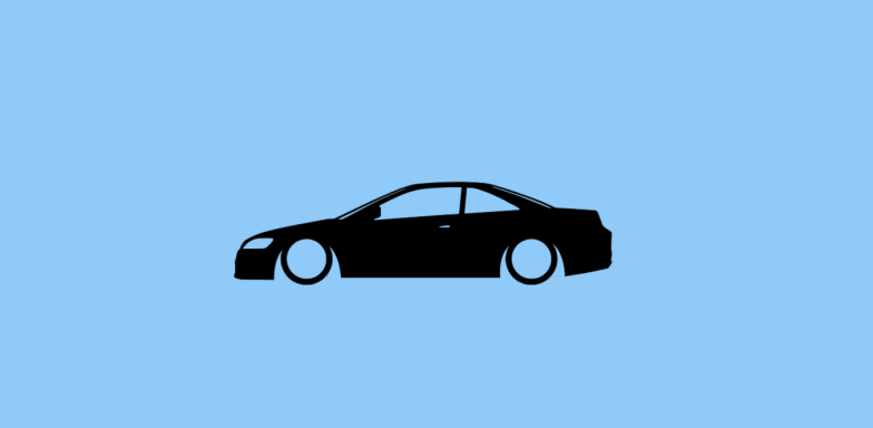 Aufkleber mit Silhouette eine Honda Accord 6. Gen Coupe