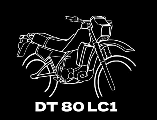 T-Shirt mit Yamaha DT80 LC1