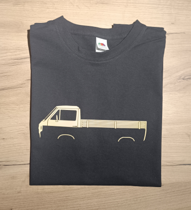 T-Shirt mit VW T3 Pritsche in sandgelb