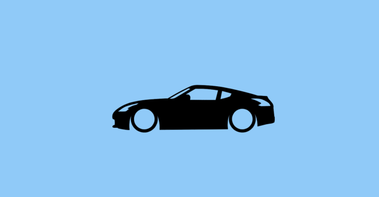 Aufkleber Nissan 370Z Aufkleber mit Silhouette eines Nissan 370Z