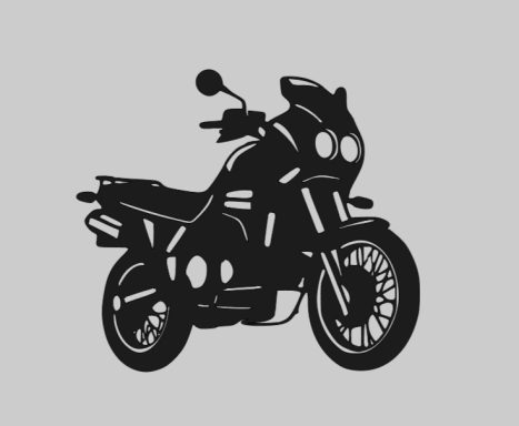 T-Shirt mit Silhouette einer Triumph Tiger 900 T400