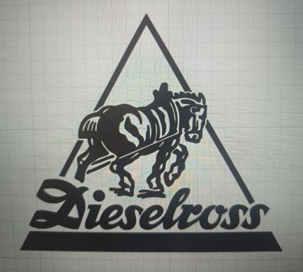 T-Shirt mit Dieselross Logo