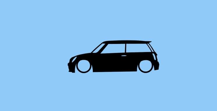 Aufkleber Mini Cooper S R53 Aufkleber mit Silhouette eines Mini Cooper S R53