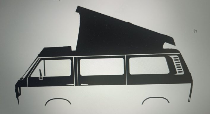 T-Shirt mit VW T3 Westfalia