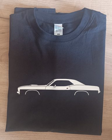 T-Shirt mit Silhouette eines Plymouth Barracuda
